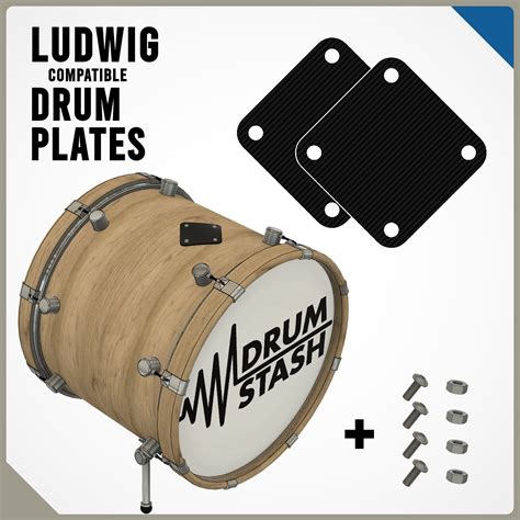 Ludwig Vintage Drums Compatible Bass Drum Plate Drum Stash