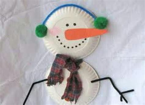 Paper Plate Snowman Craft Christmas Crafts For Kids Snowman Crafts