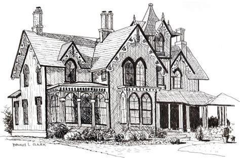 Something else i did in my starting stages was to make 2 screens. How to Draw a Beautiful House in Pen and Ink - Online Art ...