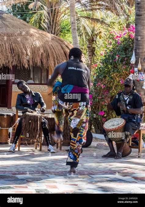 Senegal Africa January 24 2019 African Man Dances African Dances
