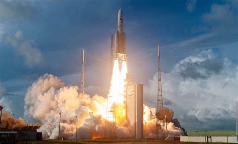 Ariane 5 Launches Triple Satellite Mission To Geostationary Transfer