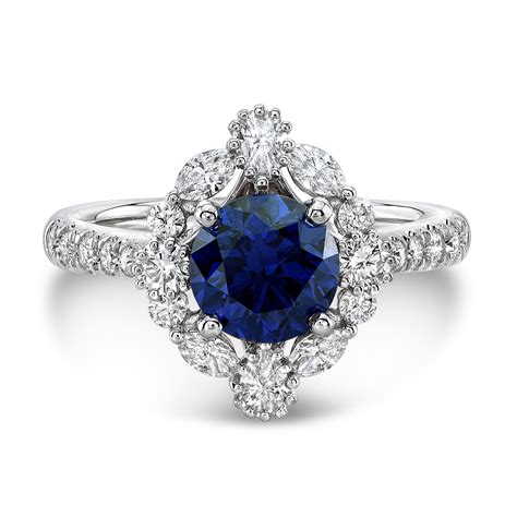 See more ideas about engagement rings sapphire, engagement rings, sapphire. Stunning 2ct Ceylon Sapphire and Parade Diamond Engagement ...