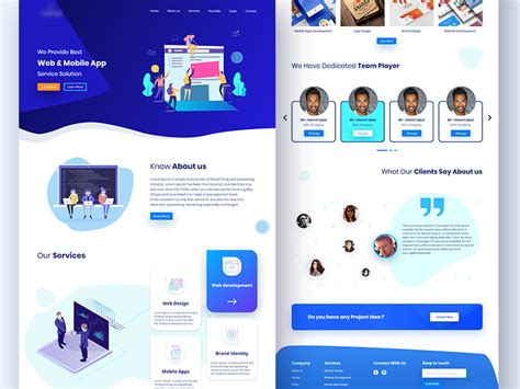 Software Service Company Website Concept By Audin Rushow On Dribbble