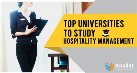 Popular areas of work for hospitality management graduates include reception staff, conference and. Top 7 Universities to Study Hospitality Management at!