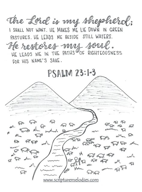 Lord my god, i called to you for help, and you healed me. Coloring Pages - Scripture Melodies