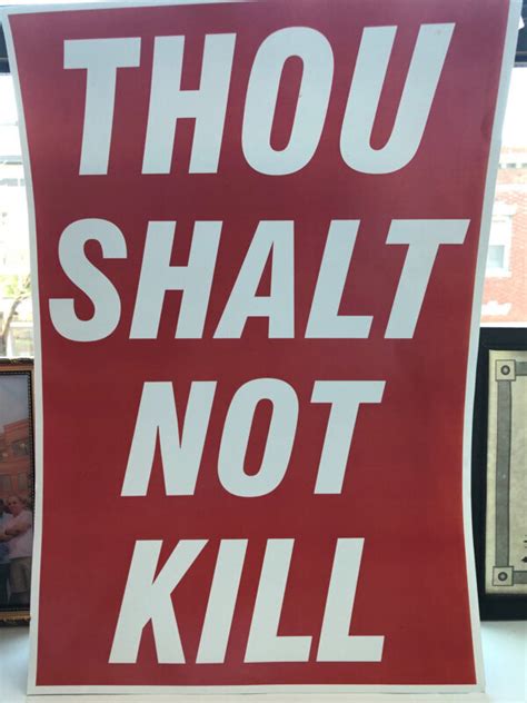 ‘thou shalt not kill posters coming to dc can they help curb gun violence