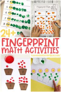 Fingerprint Math Counting Activities for Preschool - Fun Handprint Art