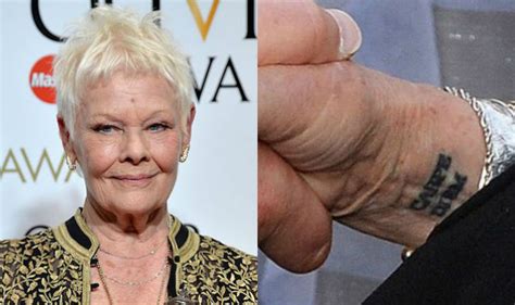 Judi Dench Gets ‘carpe Diem Tattoo For Her 81st Birthday