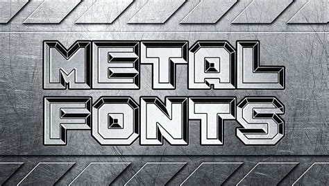 Metal Font English Alphabet Letter Abcd From Metal Pl
