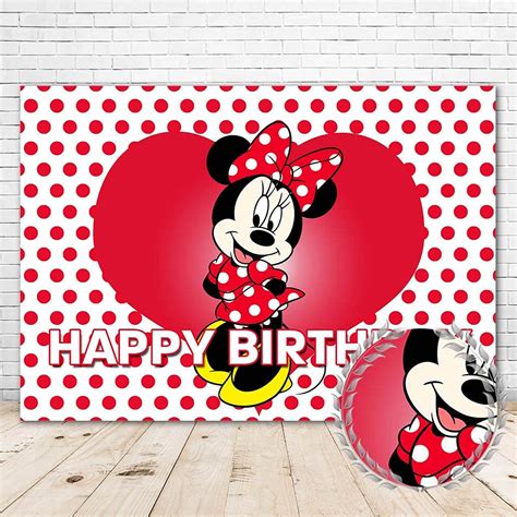 Red Minnie Mouse Birthday Wallpaper