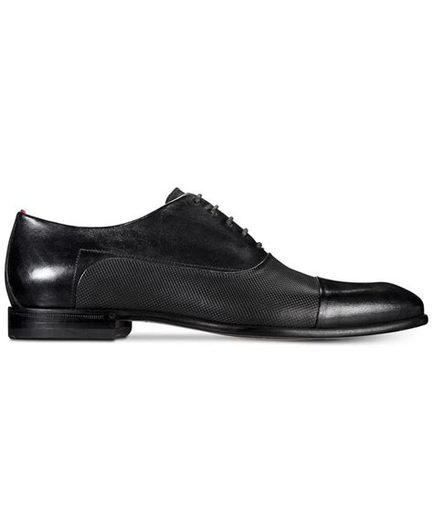 Hugo Boss Hugo Mens Dress Appeal Cap Toe Textured Oxfords Macys