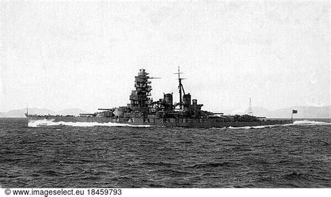 Japan The Imperial Japanese Battleship Yamato During Sea Trials C