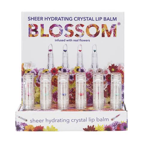 Flowers spring blossom silver holographic flower sequins, slime, lip gloss, nails, tumblers, epoxy, resin. Crystal Lip Balm — Blossom Beauty