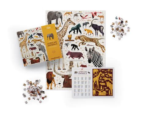 Crocodile Creek World Of African Animals 750pc Puzzle Awesome Kids