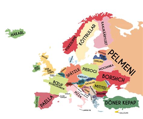 Livescore des matchs de foot europe. This Map Shows The Most Popular Foods in Europe