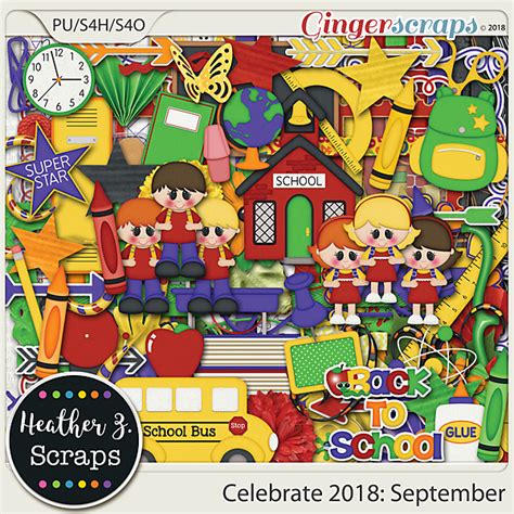 Gingerscraps Kits Celebrate 2018 September Kit By Heather Z Scraps
