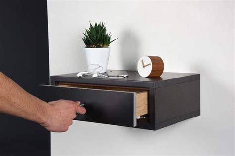 Modern Floating Console Table Floating Nightstand With Drawer