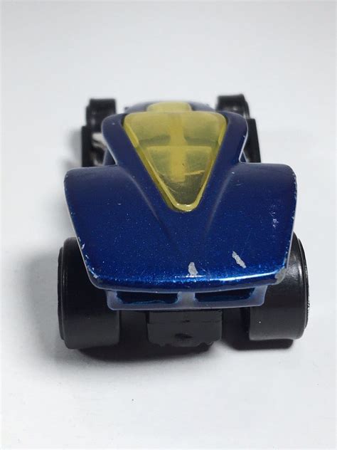 Hot Wheels Brutalistic Blue Mcdonald S Happy Meal Toy Rear End Pop Action Ebay
