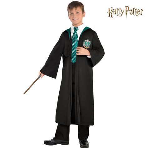 Slytherin Kostüm Malfoy Aus Harry Potter Umhang Grün Für Kinder