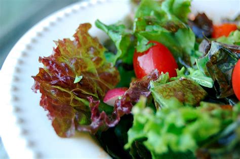 Savory Spicy Sweet Green Salad With Balsamic Vinaigrette For Two