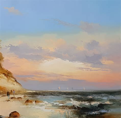 Buy Karkle Seaside Painting By Rimantas Grigaliūnas