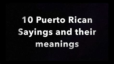 Funny Puerto Rican Phrases And Their Meanings Youtube