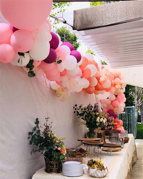 Creative Balloon Arch For A Bridal Shower Balloon Garland Bridal