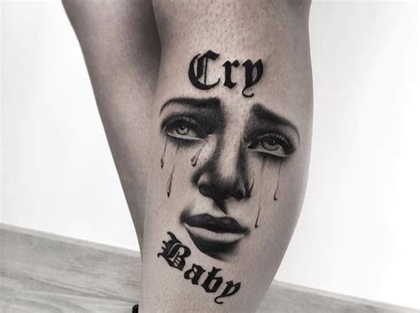 Cry Bby Tattoos Skull Tattoo Portrait Tattoo