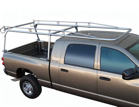 Dee zee 100% aluminum ultra mesh front cab racks help protect the rear of the pickup's cab area. Pro IV Aluminum Truck Rack @ Contractor's Solutions