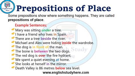 The Most Frequently Used Prepositions English Study Here