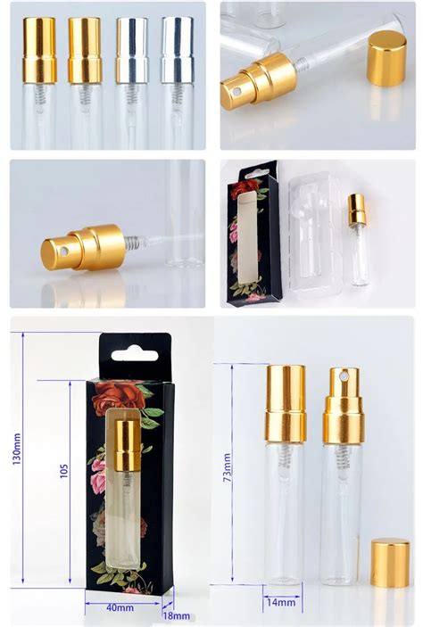 5ml Press Spray Perfume Glass Bottle With Box Buy Essential Oil