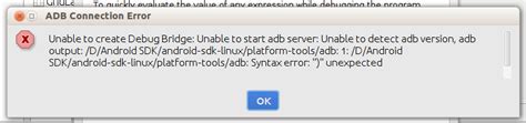 Android Studio Adb Connection Error Itecnote