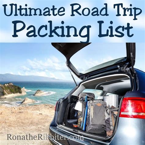 Ultimate Packing List For Your Next Road Trip Rona The Ribbiter