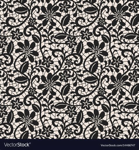 Black Lace Background Royalty Free Vector Image