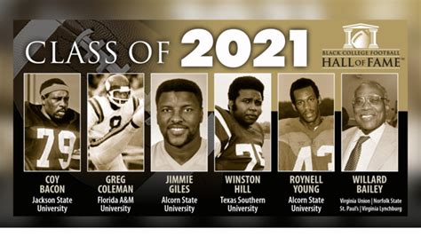 Check Out The Black College Football Hall Of Fame Class Of 2021