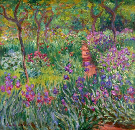 The Iris Garden At Giverny Claude Monet Encyclopedia