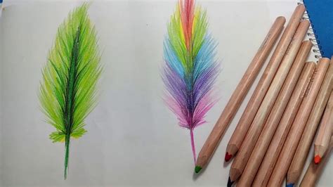 Como Dibujar Una Pluma De How To Draw A Colorful Ar