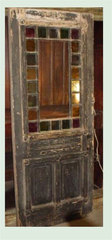 Stay original or go new and fully bespoke. Gorgeous old wood door :) | Old wood doors, Stained glass ...
