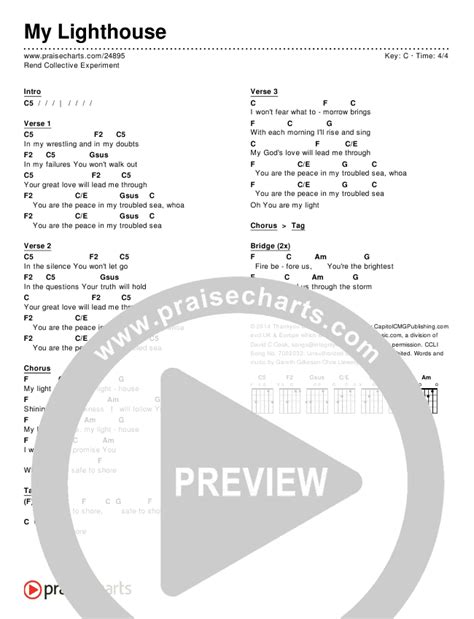 My Lighthouse Chords Rend Collective Experiment Praisecharts