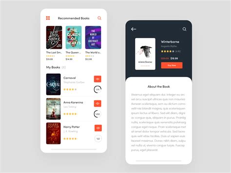 E Book App Design Uplabs