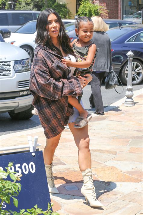 Kim Kardashian West And North West Go To Color Me Mine In Calabasas Vogue