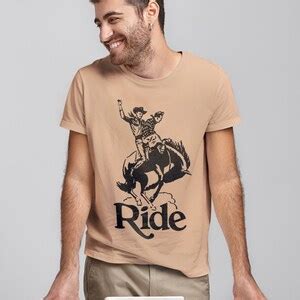 Ride T Shirt Gay Cowboys Vintage Queer Retro Aesthetic Lgbtq Top Pride Clothing Homoerotica