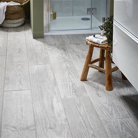 Cotage Wood Grey Matt Wood Effect Porcelain Wall And Floor Tile Pack Of