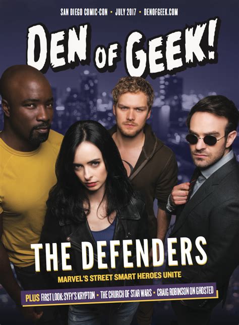 Den Of Geek Magazine Featuring The Defenders Arrives At Sdcc 2017