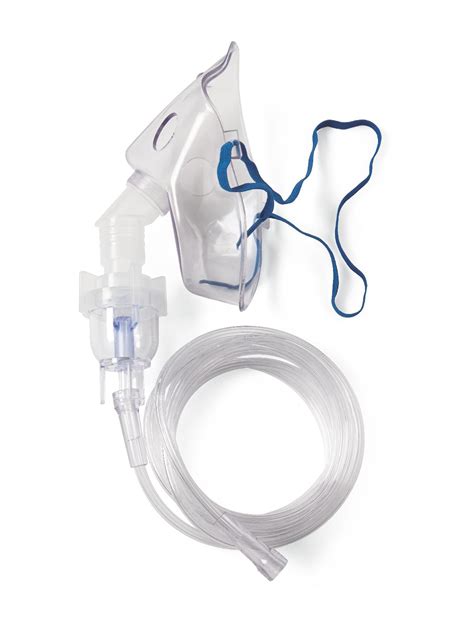Nebulizer Aerosol Mask And 7ft Tubing Kit Adult Elongated Medical Mart