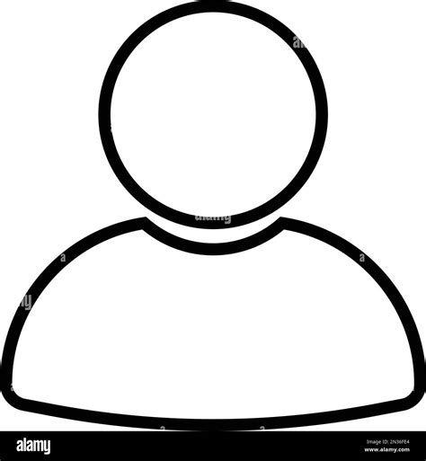 Single Line Man Icon People Icon User Profile Symbol Person Symbol