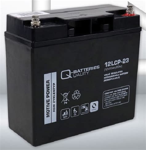 12lcp 23 12v 23ahc20 Term F3 Flag — Q Batteries Agm Vrla Deep Cycle