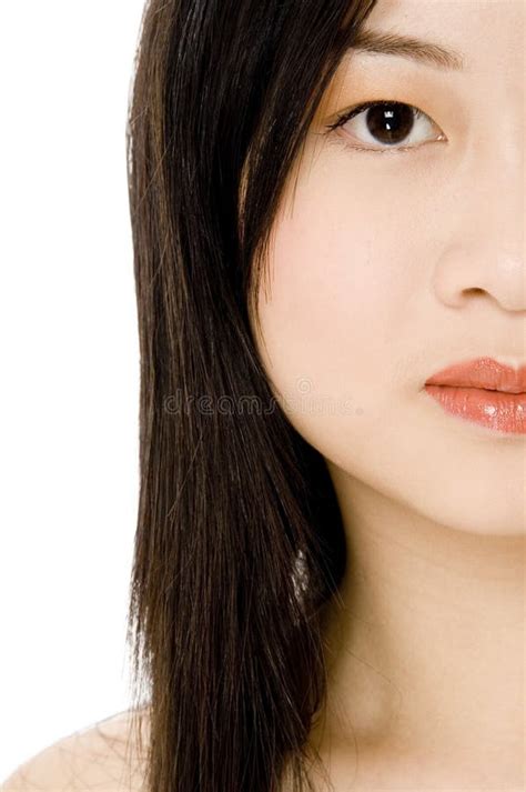 Half Face Stock Image Image Of Woman Clear Youthful 813487