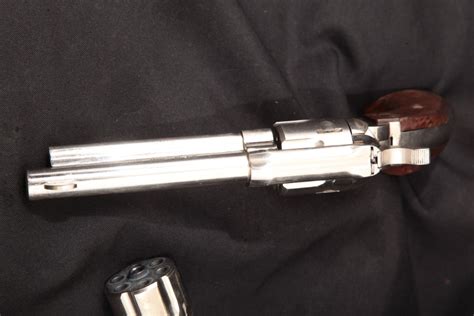 Rohm Gmbh Model 66 Nickel 4 Single Action Sa Six Shot Revolver With