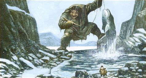 Arnaaluk Inuit Myth A Giantess That Lived Near Or Under The Sea Mythical Creatures